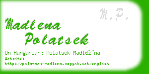 madlena polatsek business card